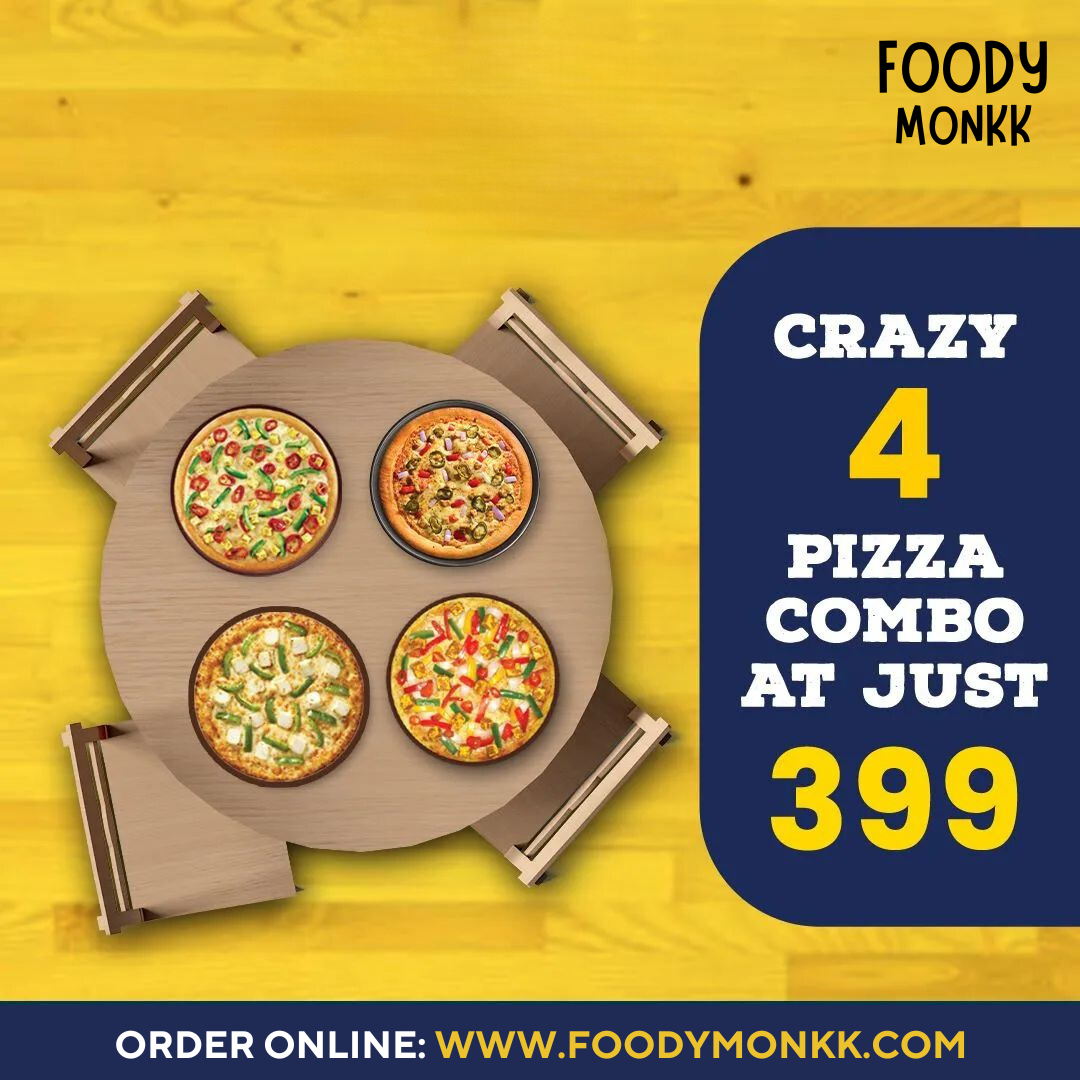 4 Pizzas @399