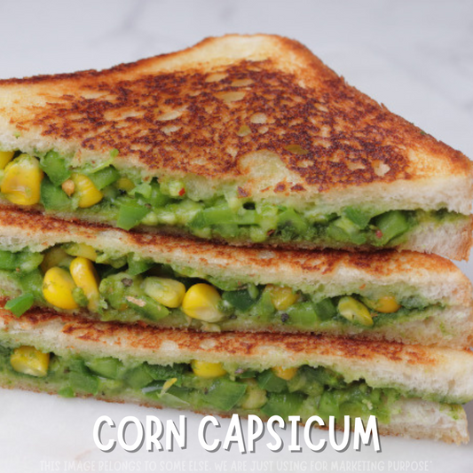 Corn Capsicum Sandwich